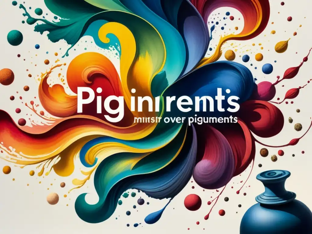 Una acuarela detallada muestra la evolución de pigmentos en el arte a lo largo de la historia