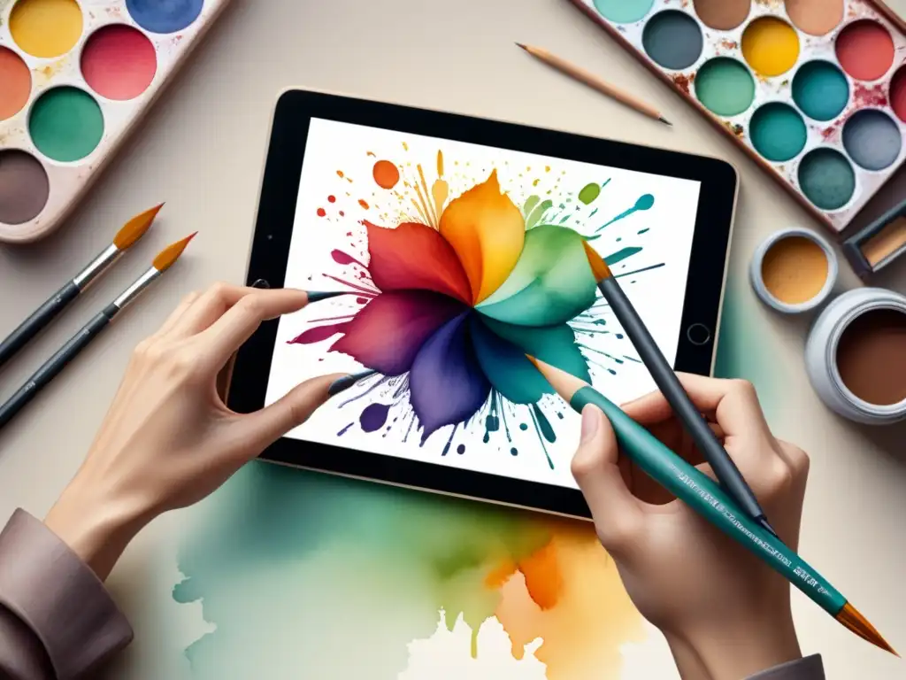 Transición artística: explorando lo digital con raíces tradicionales Un artista explora el arte digital con emoción, pasando de herramientas tradicionales a digitales