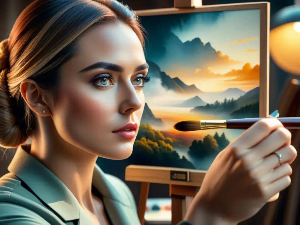 Retrato hiperrealista: maestría y detalle en acuarela Un artista maestro deslumbra con sus técnicas secretas en el realismo del arte