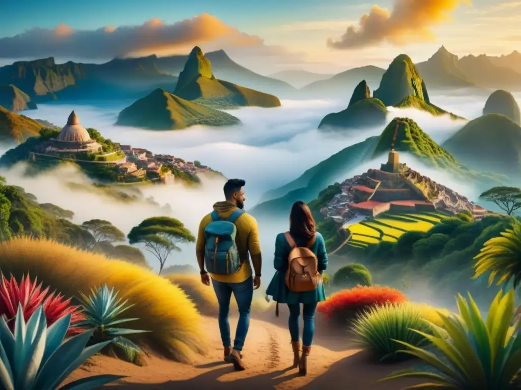 Exploración artística de la figura humana en América Latina a través de vibrantes paisajes y emociones diversas