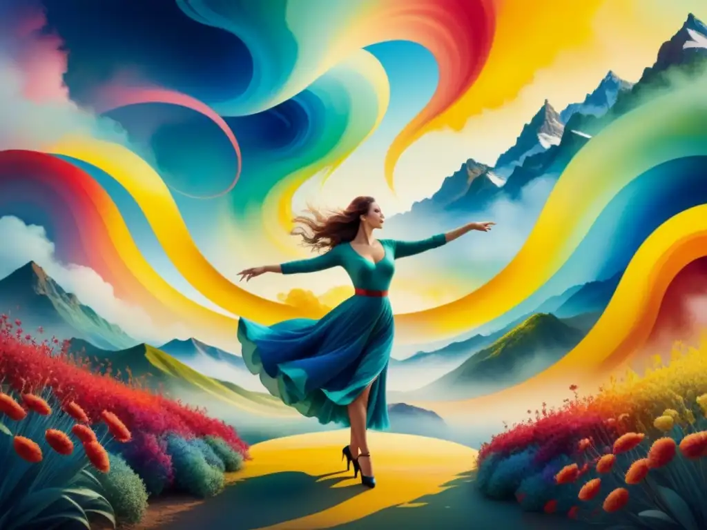 Un baile de colores fusionados en sinestesia en el arte visual