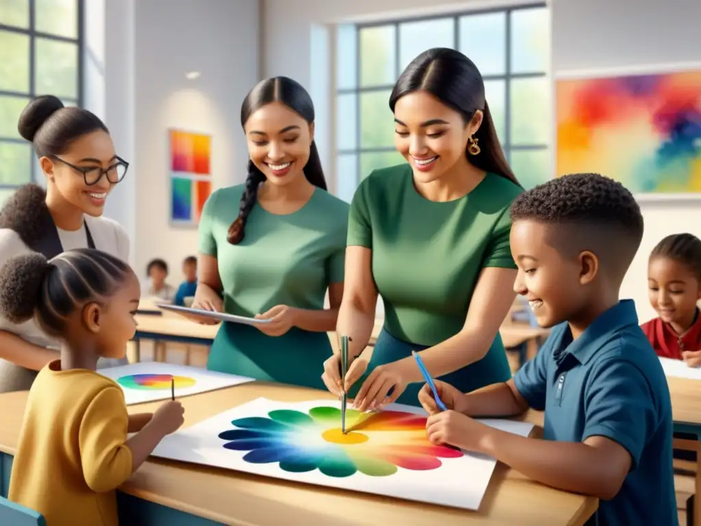 Una clase llena de diversidad, creatividad y arte contemporáneo en educación creativa