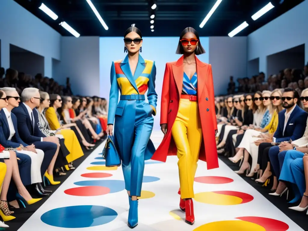 Deslumbrante desfile de moda con influencia del pop art