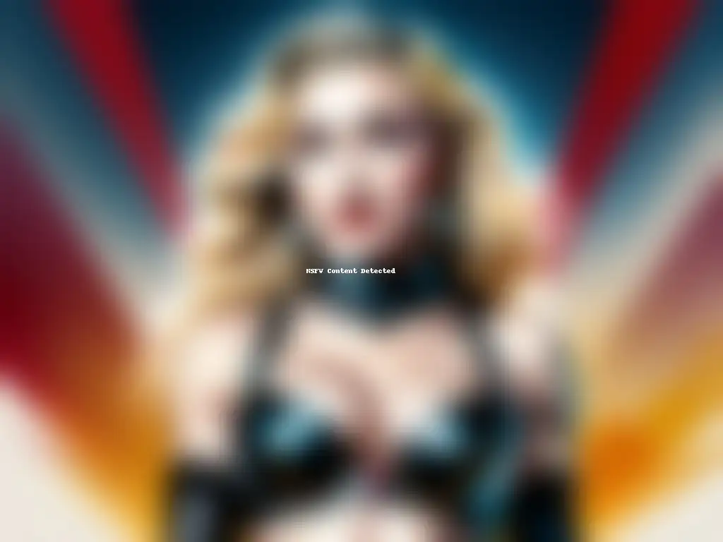 Detallada ilustración acuarela de Madonna con sostén cónico de Gaultier en la gira Blonde Ambition, colaboraciones artistas diseñadores alta costura