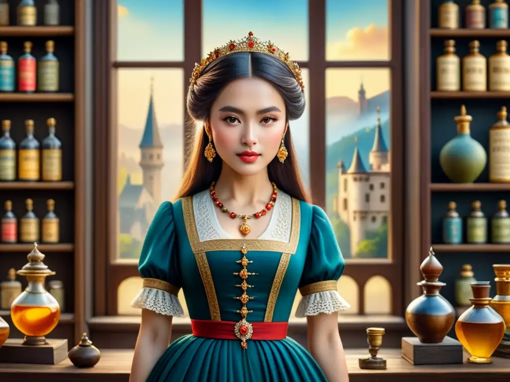 Evolución del arte en miniatura: de la Edad Media al presente Detalle evolutivo del óleo en miniatura obras a través de las eras históricas en acuarela