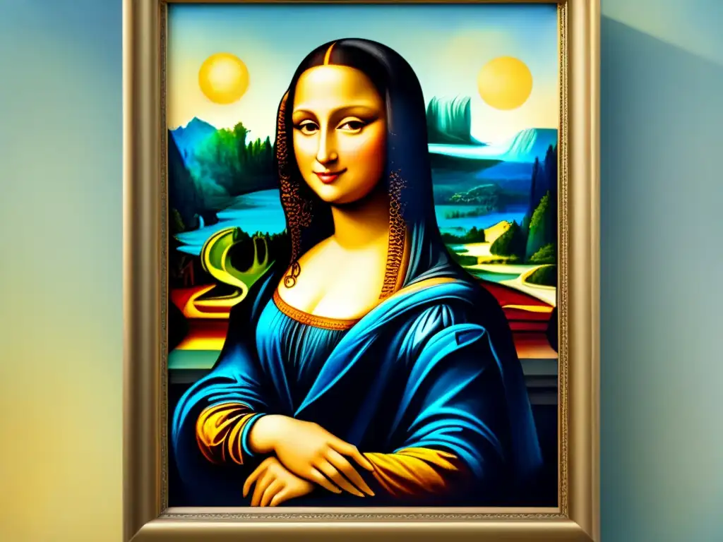 Detalle perfecto de la Mona Lisa de Da Vinci con la técnica sfumato