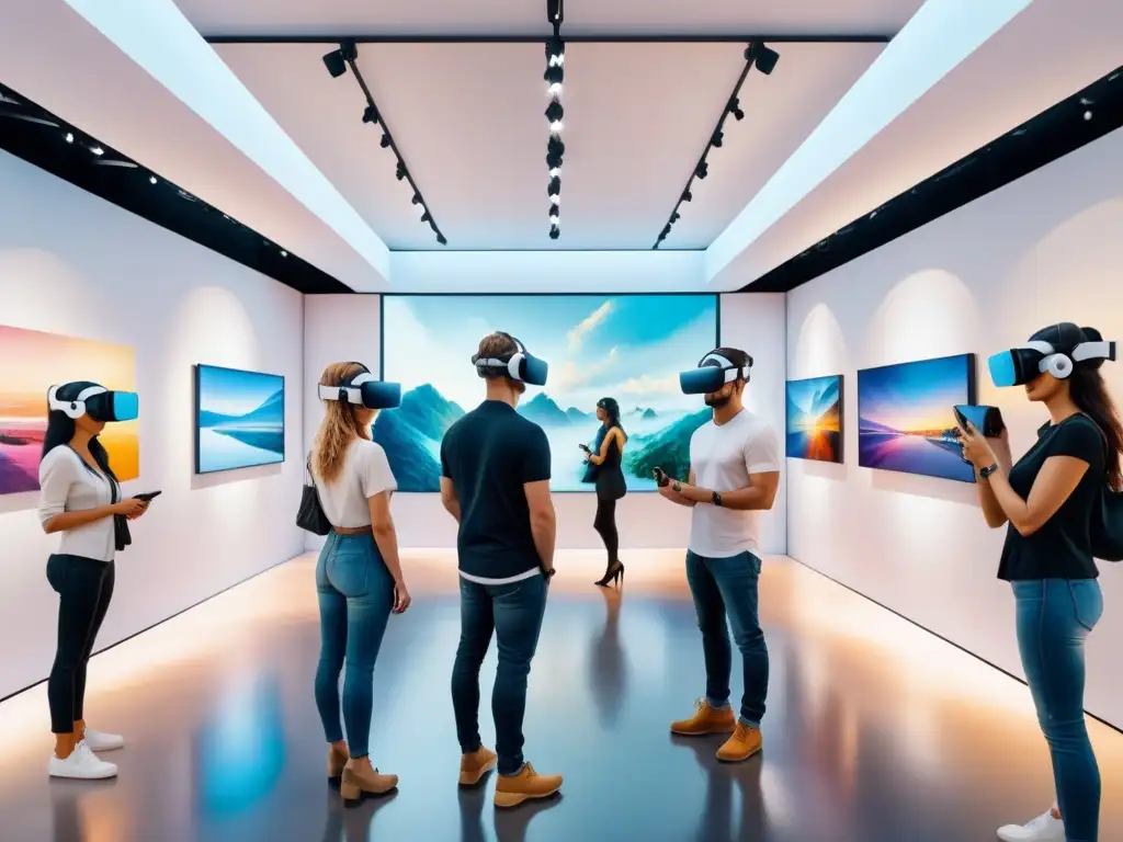 Un emocionante futuro: galería de arte con realidad virtual, arte digital e inmersión