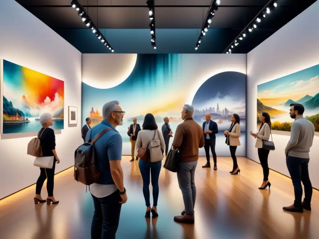 Una experiencia inmersiva en arte moderno: visitantes se maravillan con instalaciones vibrantes y colores