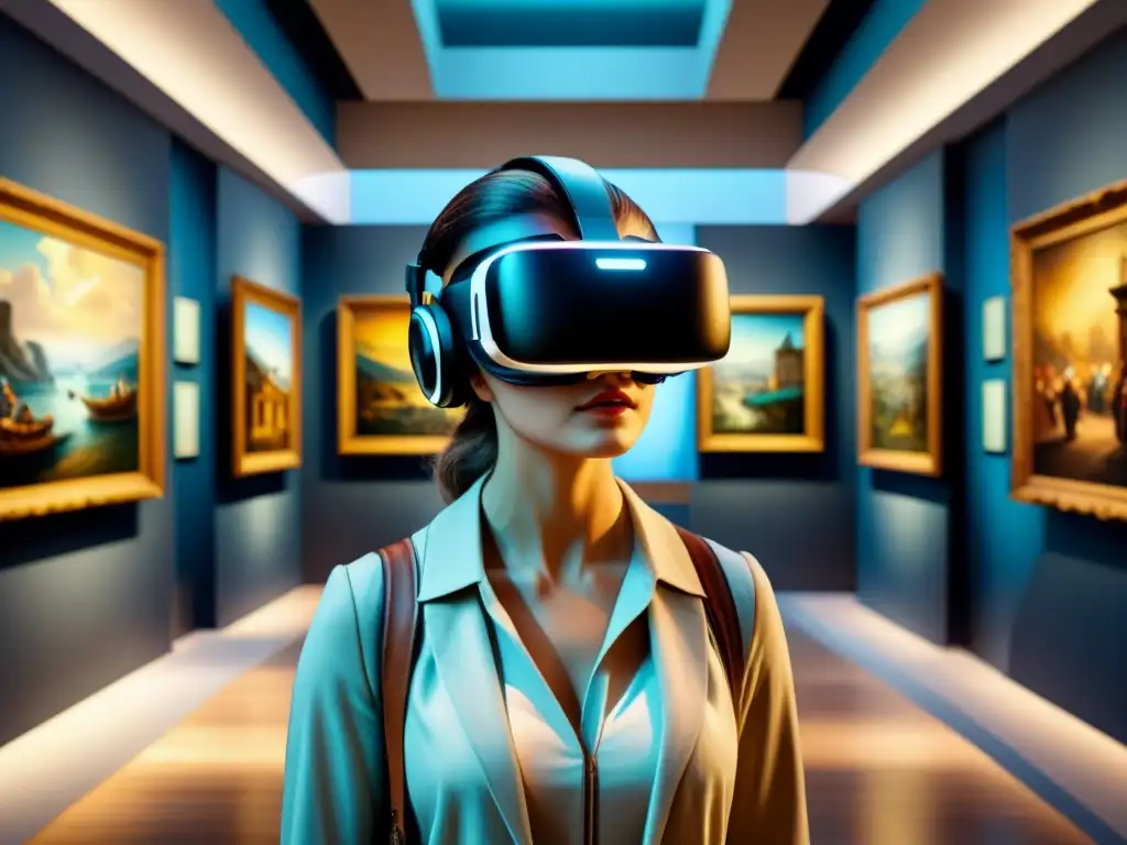 Experiencia inmersiva en museo de arte en realidad virtual