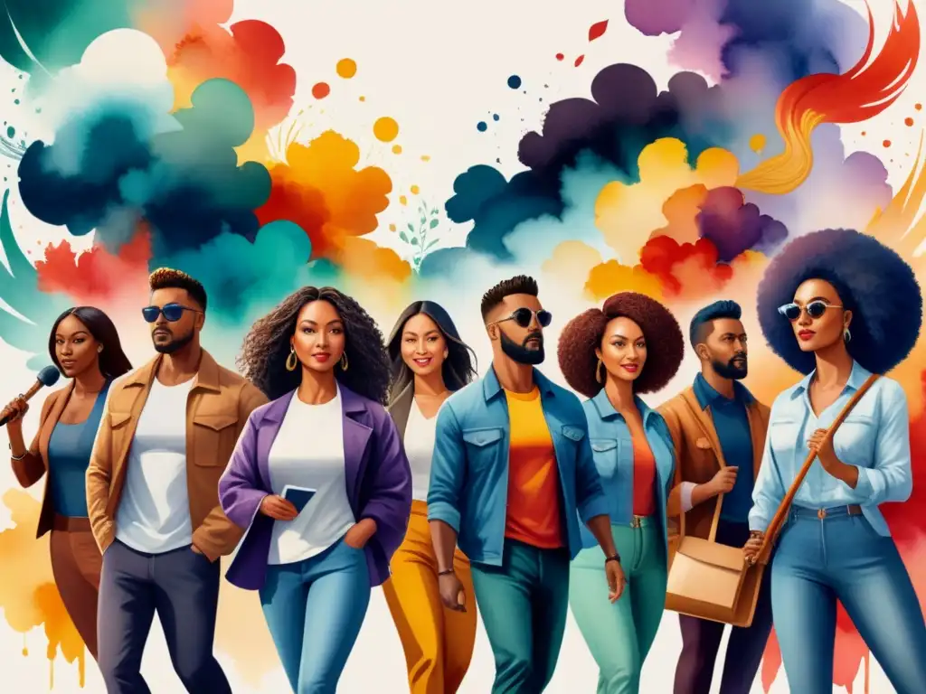 Un grupo diverso de artistas crea un mural que simboliza unidad y justicia