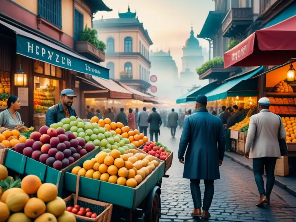 Una impactante obra de arte captura la diversidad cultural en una bulliciosa intersección urbana