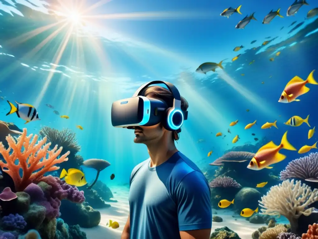 Inmerso en un mundo submarino, la realidad virtual crea conexiones emocionales