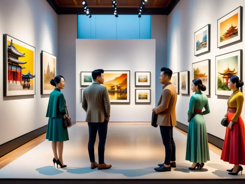 Una muestra vibrante de artistas asiáticos emergentes perfiles en una exposición de arte