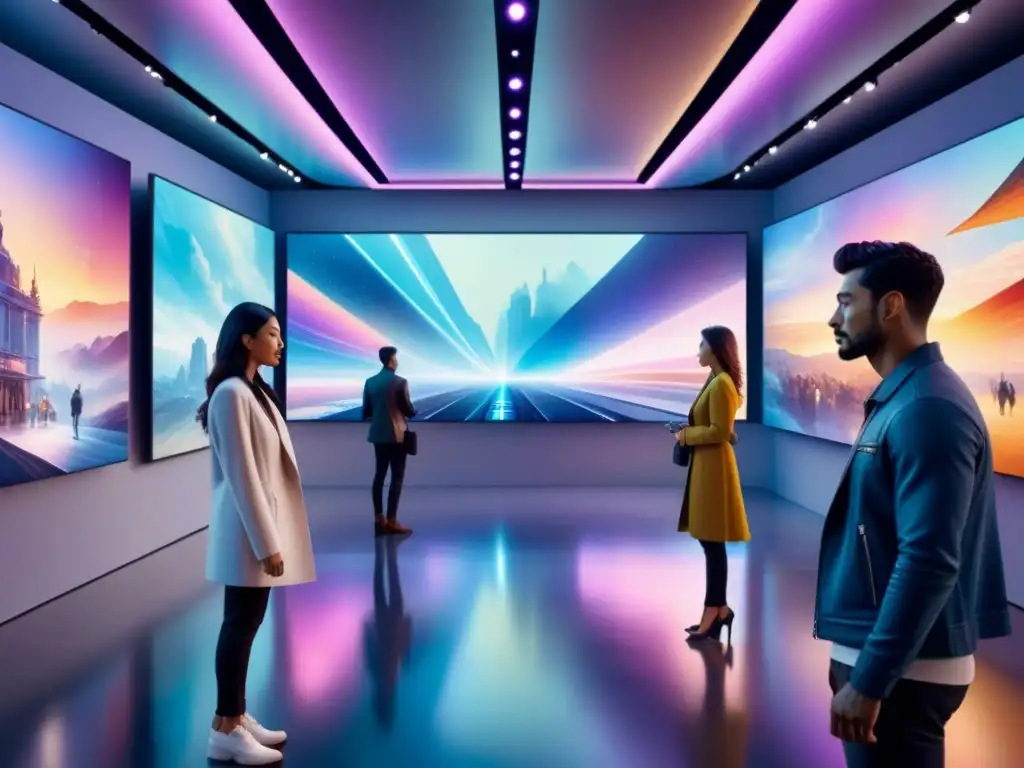 Un mundo de arte contemporáneo en galerías virtuales, donde la magia y la tecnología se fusionan en una experiencia visual única