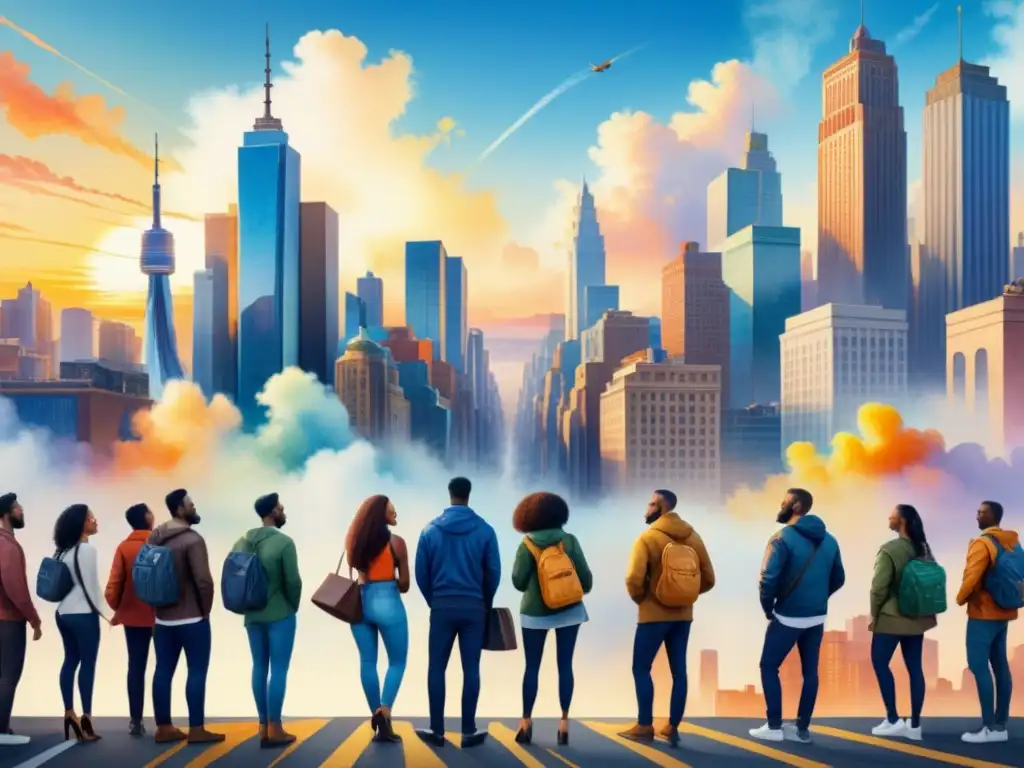 Un mural colorido muestra diversidad cultural uniendo voces a través del arte visual megáfono social