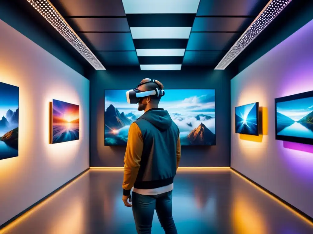 Un museo futurista con arte digital y Realidad Virtual en arte visual