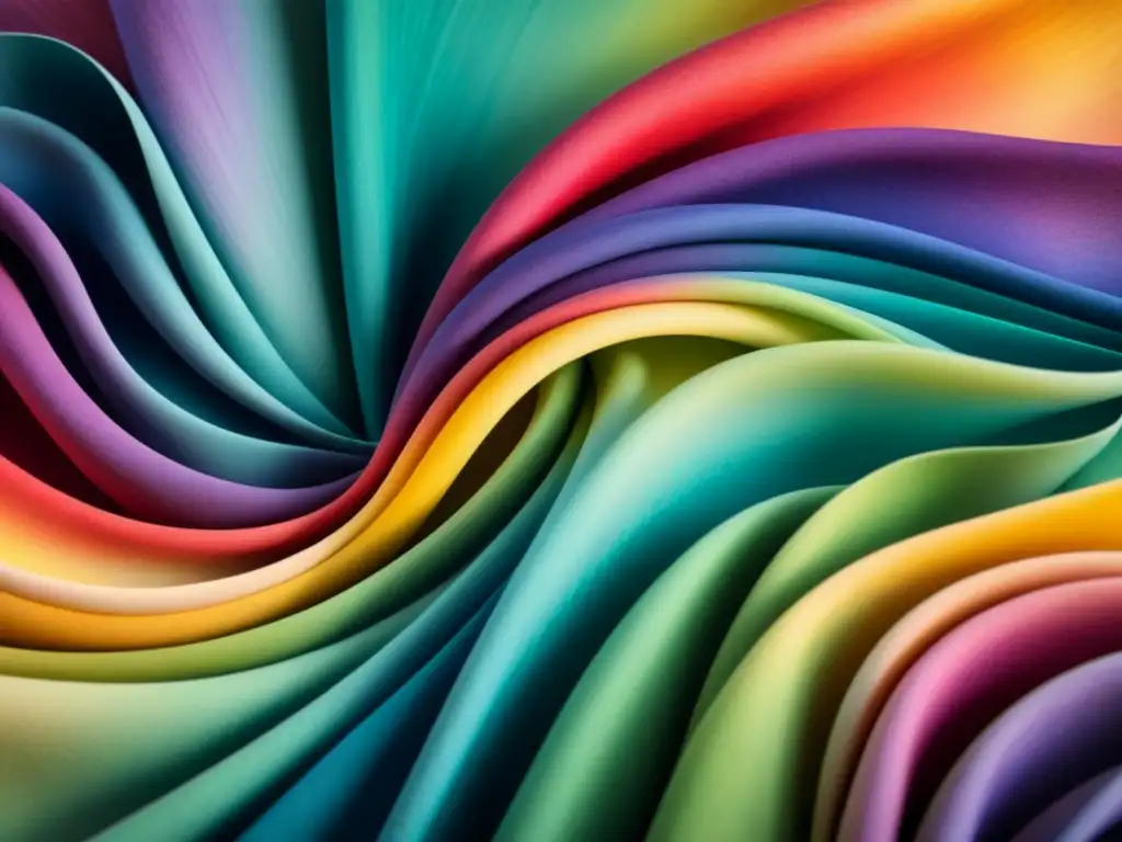 Una obra de arte en acuarela que fusiona colores vibrantes, creando una armonía visual