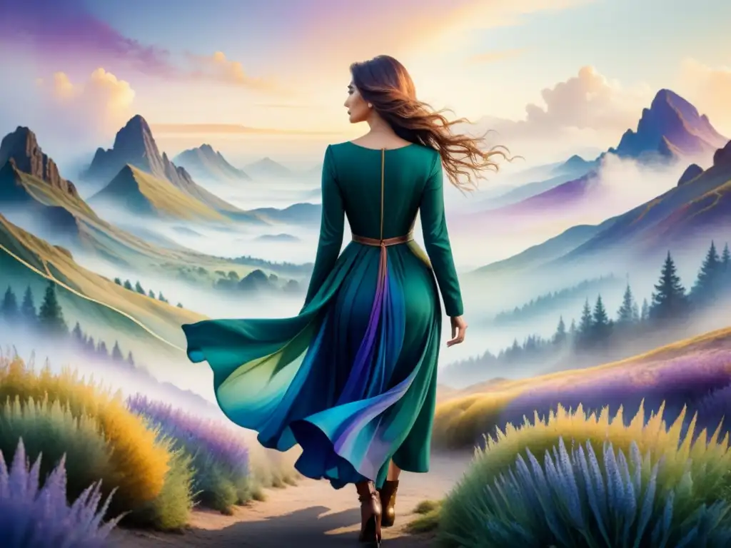 Obra de arte visual: Abstracción lírica en un paisaje onírico de colores vibrantes y formas abstractas