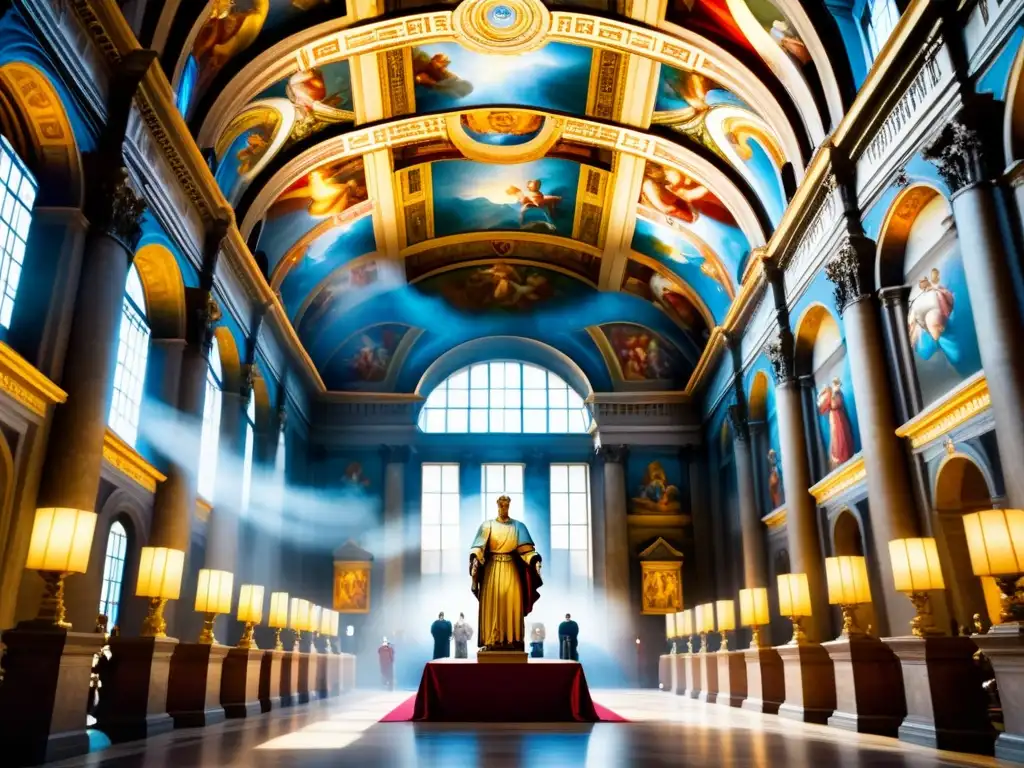 Una obra maestra en acuarela del interior de la Capilla Sixtina en el Vaticano