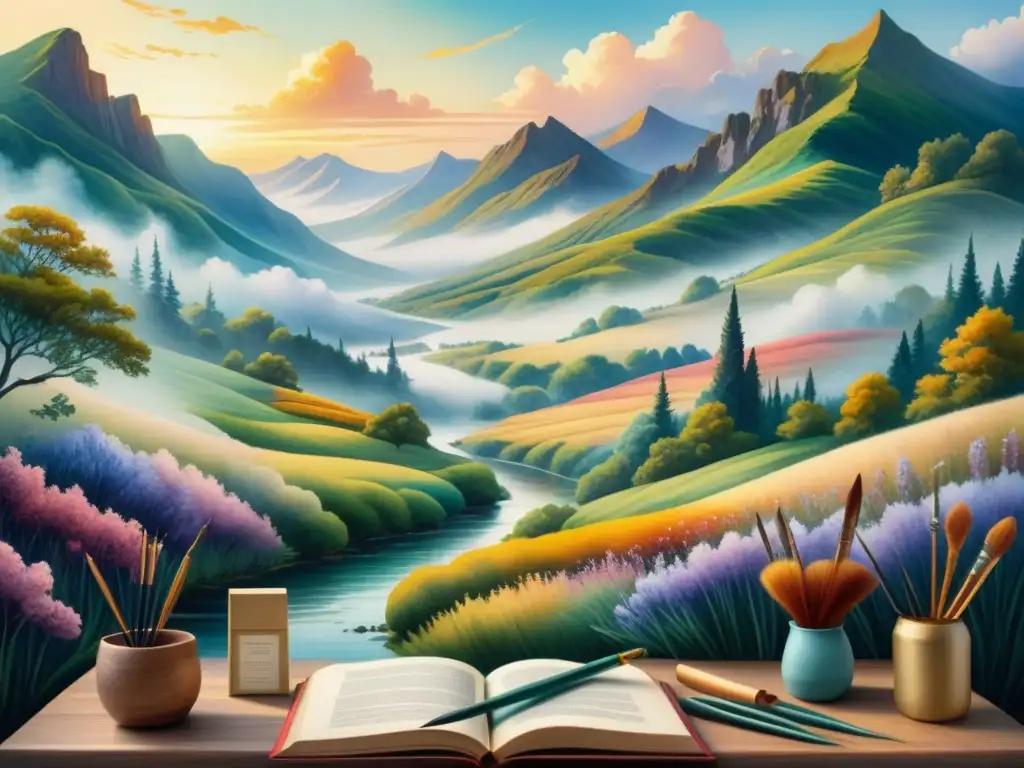 Un paisaje onírico donde se entrelazan escritura y pintura en la era romántica