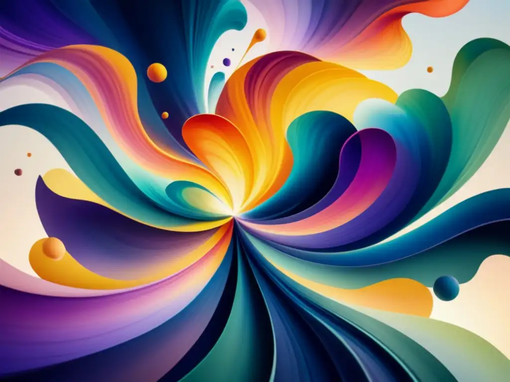 Explosión de colores: innovación y creatividad en acuarela Un remolino de colores vibrantes en acuarela, evocando creatividad e innovación