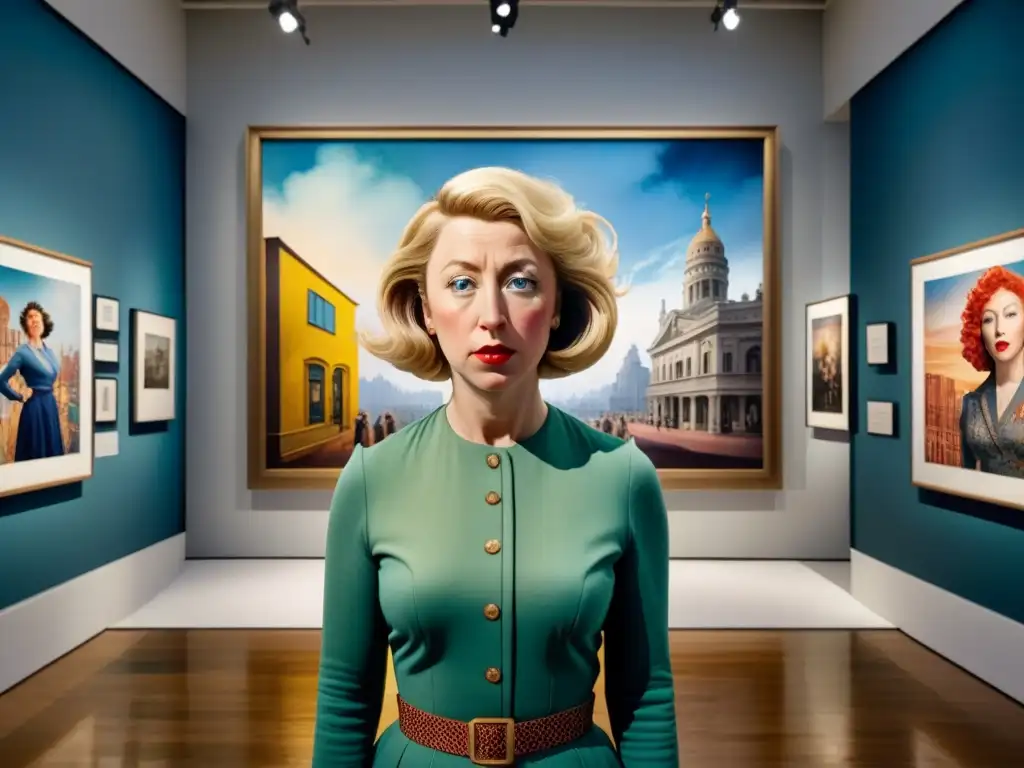 Una exposición vibrante de Cindy Sherman en acuarela: postmodernismo, historias visuales en un lienzo