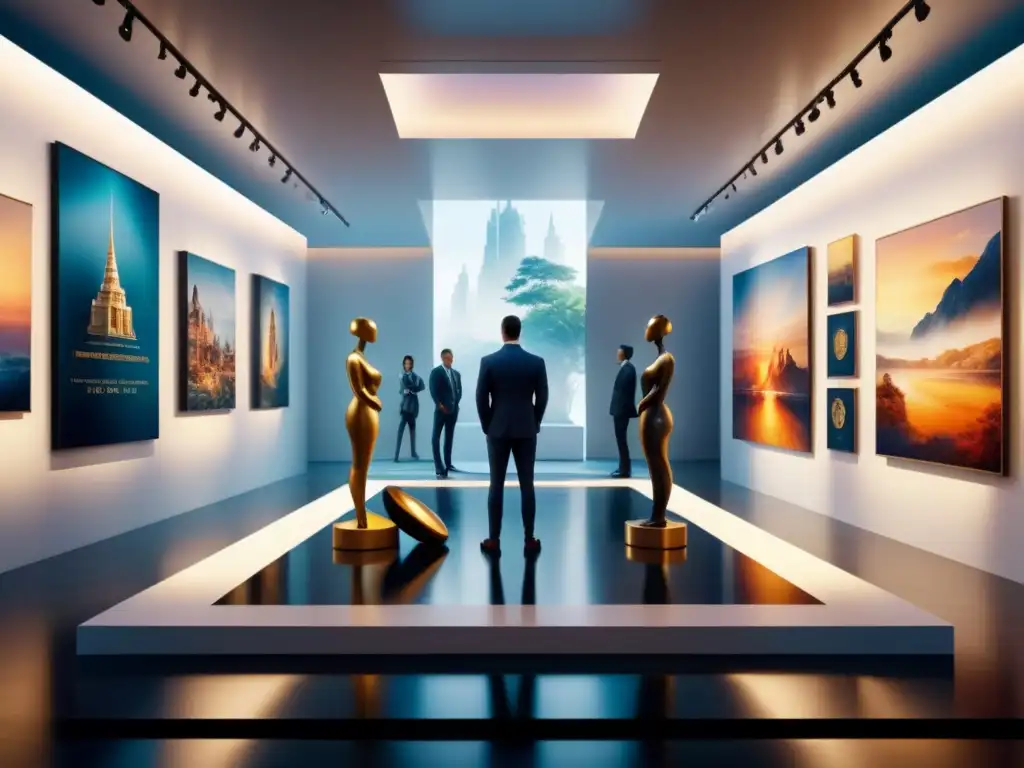 Un vibrante arte tridimensional en Realidad Virtual, fusionando culturas en una galería virtual llena de obras impresionantes