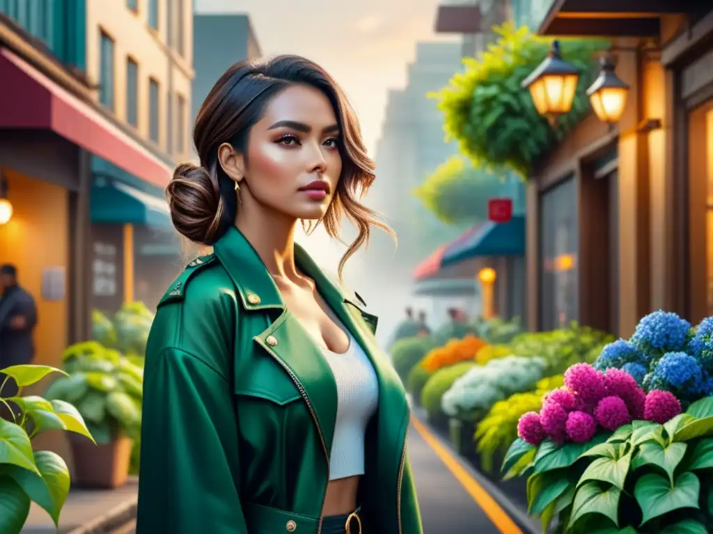 Vibrante arte urbano sostenible: graffiti y naturaleza en armonía