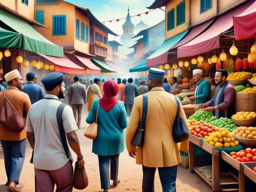 Un vibrante proyecto de arte comunitario fotografía en un mercado multicultural