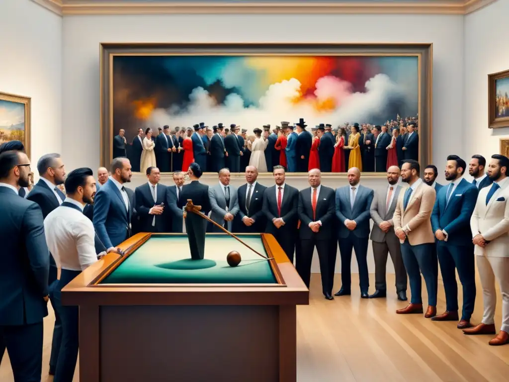 Vibrante subasta de arte con intensas guerras culturales en una galería prestigiosa